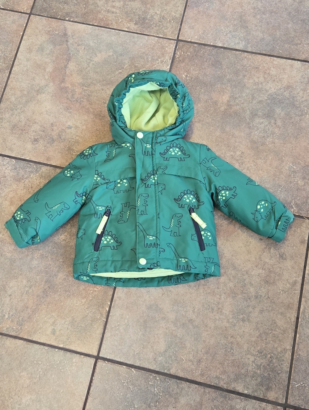 Cat & Jack Dinosaur Jacket Toddler – Green Hooded Coat